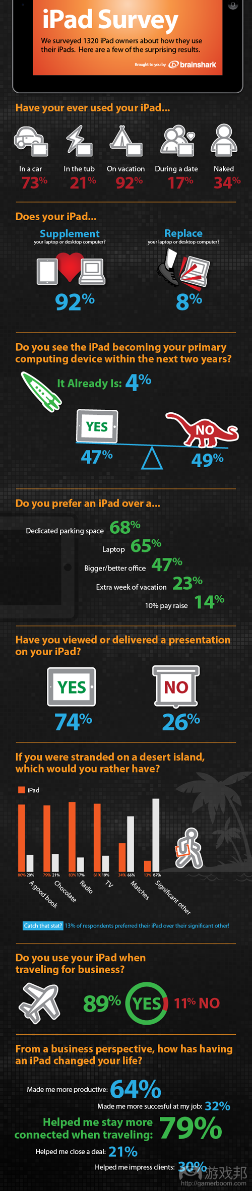 Crazy iPad Owners Infographic(from brainshark)